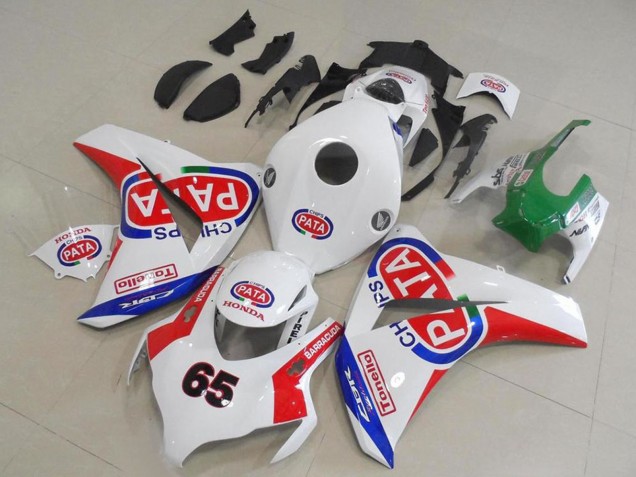 Compra Carenados Moto Honda CBR1000RR 2008-2011 - Blanco Rojo Azul Pata 65