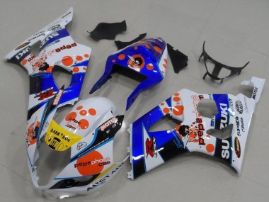 Compra Carenados Moto Suzuki GSXR 1000 2003-2004 - Blanco Azul Rojo Amarillo Pepe Phone