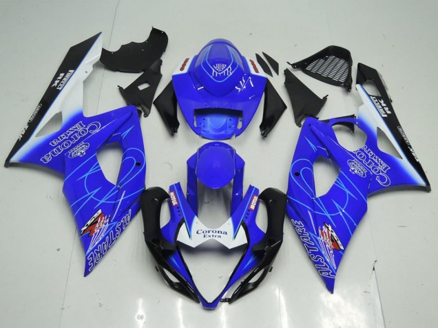 Compra Carenados Moto Suzuki GSXR 1000 2005-2006 - Azul Blanco Negro Corona