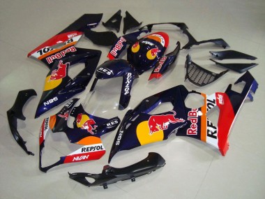 Compra Carenados Moto Suzuki GSXR 1000 2005-2006 - Azul Oscuro Amarillo Rojo Bull Repsol