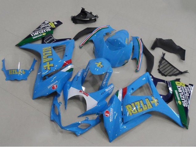 Compra Carenados Moto Suzuki GSXR 1000 2007-2008 - Azul Blanco Amarillo Negro Rizla