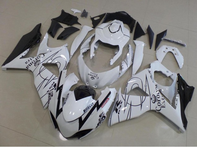 Compra Carenados Moto Suzuki GSXR 1000 2009-2016 - Blanco Negro Corona Carrera