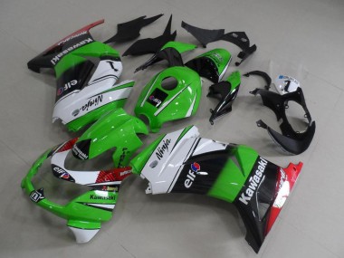 Compra Carenados Moto Kawasaki ZX250R 2008-2012 - Blanco Verde Negro Rojo Elf