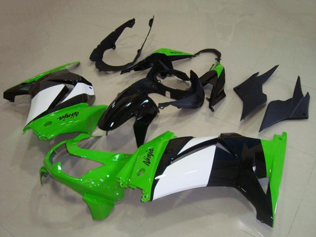 Compra Carenados Moto Kawasaki ZX250R 2008-2012 - Verde Blanco Negro Brillante