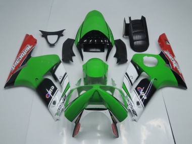 Compra Carenados Moto Kawasaki ZX6R 2003-2004 - Verde Blanco Negro Rojo Motocard