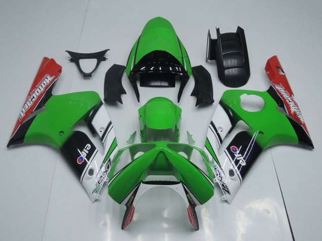 Compra Carenados Moto Kawasaki ZX6R 2003-2004 - Verde Blanco Negro Rojo Motocard