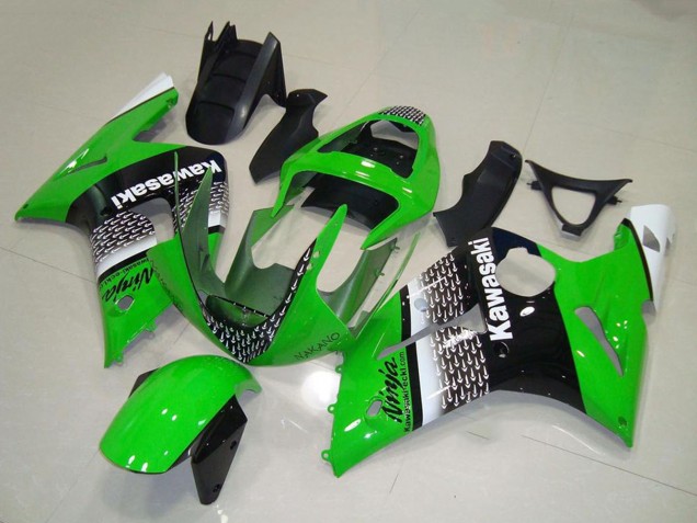 Compra Carenado Moto Kawasaki ZX6R 2003-2004 - Verde Blanco Negro