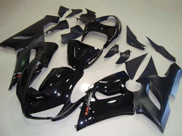 Compra Carenados Moto Kawasaki ZX6R 2005-2006 - Negro Brillante Negro Mate Plata Rojo