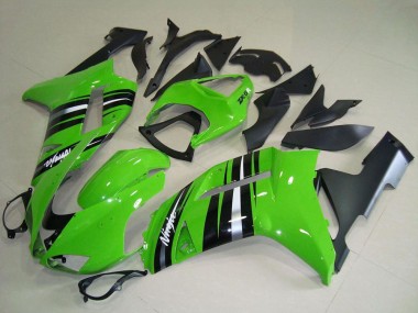 Compra Carenados Moto Kawasaki ZX6R 2007-2008 - Verde Plata Raya