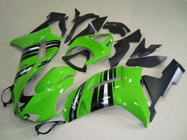 Compra Carenados Moto Kawasaki ZX6R 2007-2008 - Verde Plata Raya