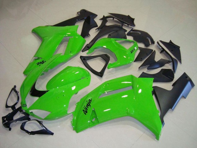 Compra Carenados Moto Kawasaki ZX6R 2007-2008 - Verde Negro Mate