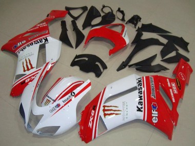 Compra Carenados Moto Kawasaki ZX6R 2007-2008 - Rojo Blanco