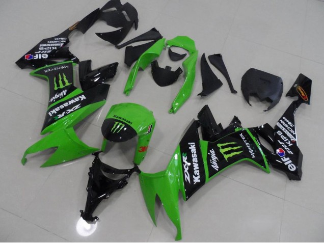 Compra Carenados Moto Kawasaki ZX10R 2008-2010 - Verde Negro Brillante Monstruo