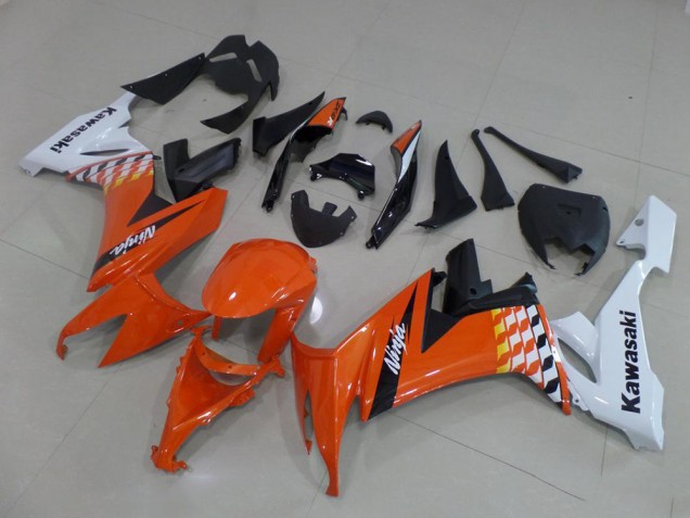 Compra Carenados Moto Kawasaki ZX10R 2008-2010 - Blanco Naranja Negro