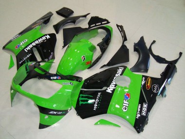 Compra Carenados Moto Kawasaki ZX12R 2000-2001 - Verde Negro Brillante Elf Touch4 Monstruo