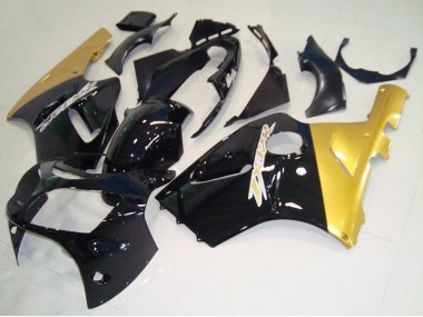 Compra Carenados Moto Kawasaki ZX12R 2000-2001 - Negro Brillante Oro