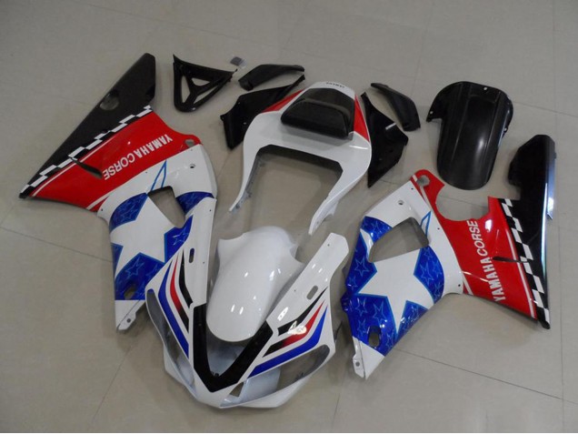 Compra Carenados Moto Yamaha YZF R1 2000-2001 - Blanco Rojo Azul Negro Corse