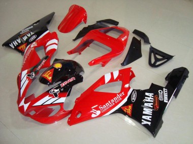 Compra Carenados Moto Yamaha YZF R1 2000-2001 - Rojo Blanco Negro Brillante Santander