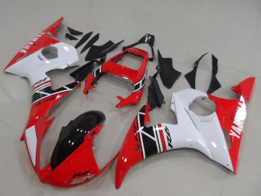 Compra Kits Carenado Moto Yamaha YZF R6 2003-2004 - Blanco Rojo Negro Brillante