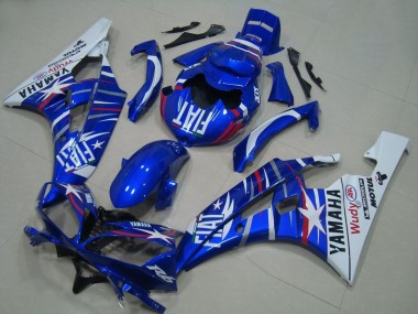 Compra Carenados Moto Yamaha YZF R6 2006-2007 - Blanco Azul Fiat Motul Michelin