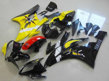 Compra Carenados Moto Yamaha YZF R6 2006-2007 - Amarillo Blanco Rojo Negro Brillante
