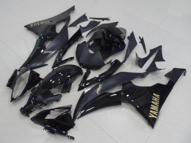 Compra Carenados Moto Yamaha YZF R6 2008-2016 - Negro Brillante Negro Mate Oro Calcomanías