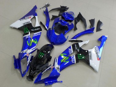 Compra Carenados Moto Yamaha YZF R6 2008-2016 - Blanco Azul Negro Brillante Verde Monstruo MoviStar