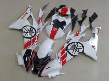 Compra Kit Carenados Moto Yamaha YZF R6 2008-2016 - Blanco Rojo Negro Brillante