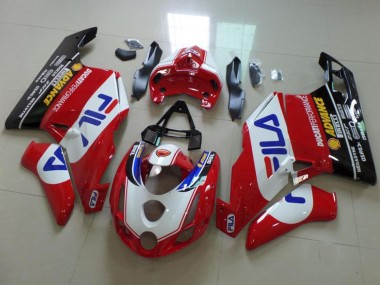 Compra Carenados Moto Ducati 749 999 2003-2004 - Blanco Rojo Azul Negro Brillante Fila