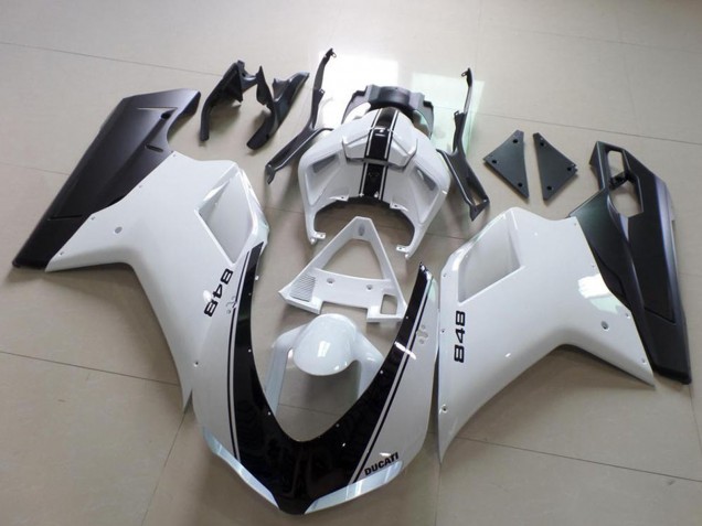 Compra Carenado Moto Ducati 848 2007-2014 - Blanco Negro Mate