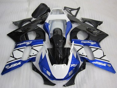 Compra Carenado Moto Yamaha YZF R6 1998-2002 - Blanco Azul Negro Brillante Champions