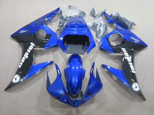 Compra Carenados Moto Yamaha YZF R6 2003-2004 - Azul Negro Brillante Jordan