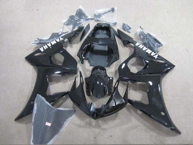 Compra Carenado Moto Yamaha YZF R6 2003-2004 - Negro Brillante Blanco Calcomanías
