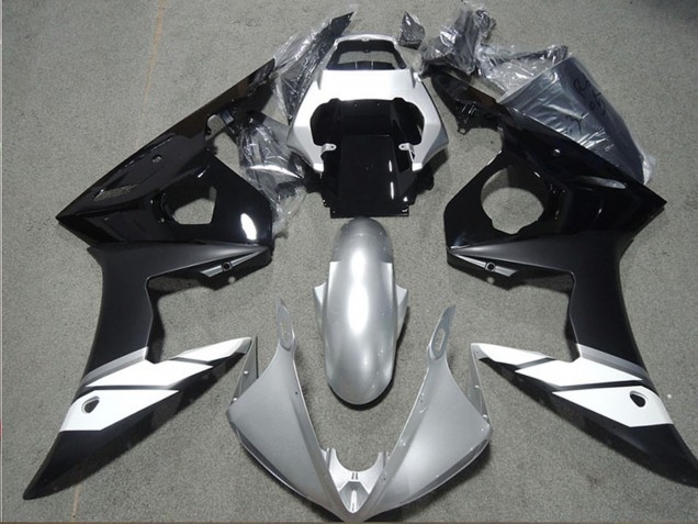 Compra Carenados Moto Yamaha YZF R6 2003-2004 - Blanco Plata Negro Brillante Negro Mate