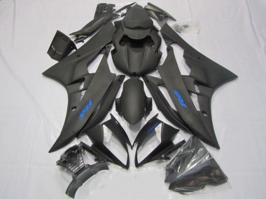 Compra Carenados Moto Yamaha YZF R6 2006-2007 - Negro Mate Azul Calcomanías