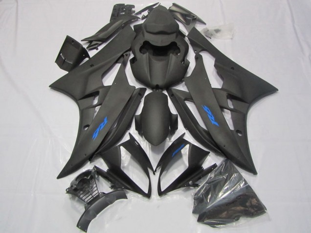 Compra Carenados Moto Yamaha YZF R6 2006-2007 - Negro Mate Azul Calcomanías
