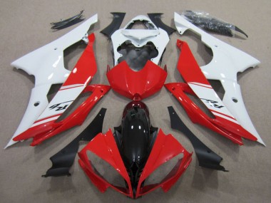 Compra Kits Carenados Moto Yamaha YZF R6 2008-2016 - Blanco Rojo Negro Brillante