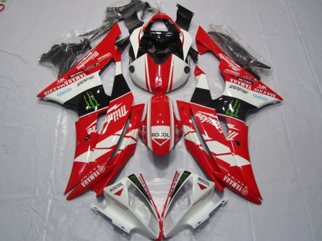 Compra Carenados Moto Yamaha YZF R6 2008-2016 - Blanco Rojo Negro Brillante Verde Monstruo Rocol Milwaukee Maxxis