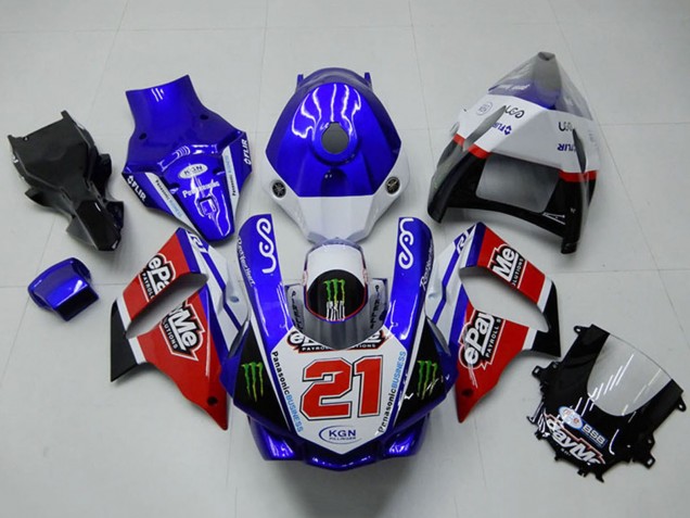 Compra Carenados Moto Yamaha YZF R1 2015-2019 - Blanco Azul Rojo Negro Verde Monstruo 21