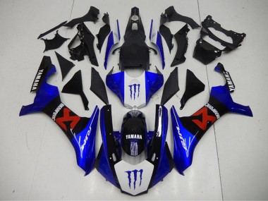 Compra Carenados Moto Yamaha YZF R1 2015-2019 - Azul Blanco Negro Rojo Monstruo Akropovic