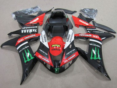 Compra Carenados Moto Yamaha YZF R1 2004-2006 - Rojo Blanco Negro Brillante Verde Motul Monstruo