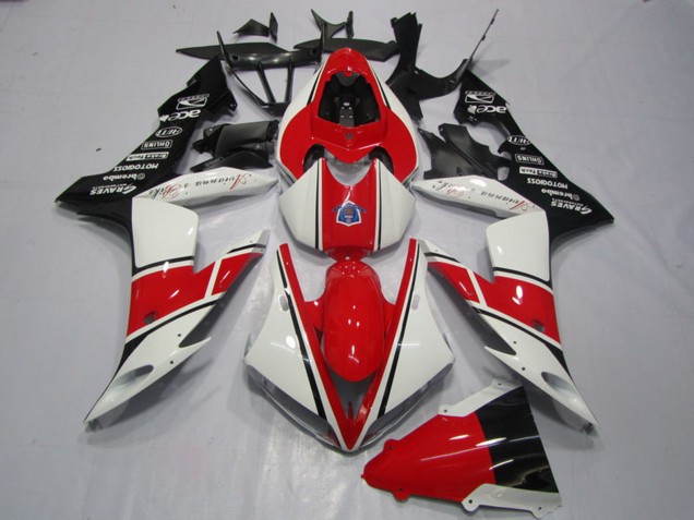 Compra Carenado Moto Yamaha YZF R1 2004-2006 - Blanco Rojo Negro