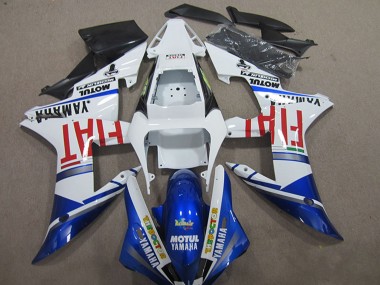 Compra Carenados Moto Yamaha YZF R1 2004-2006 - Blanco Azul Rojo Fiat Motul