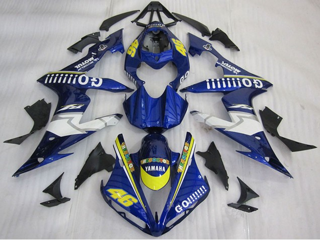 Compra Carenados Moto Yamaha YZF R1 2004-2006 - Azul Amarillo Blanco Go 46