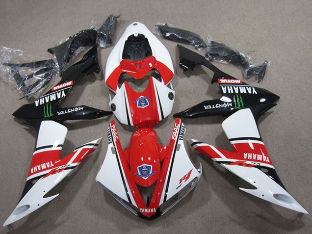 Compra Carenados Moto Yamaha YZF R1 2004-2006 - Blanco Rojo Negro Verde Motul Monstruo