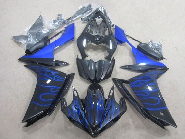 Compra Carenado Moto Yamaha YZF R1 2007-2008 - Negro Brillante Azul Llama
