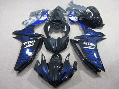 Compra Carenados Moto Yamaha YZF R1 2007-2008 - Negro Brillante Azul Llama