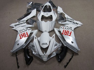 Compra Carenados Moto Yamaha YZF R1 2007-2008 - Plata Blanco Rojo Fiat