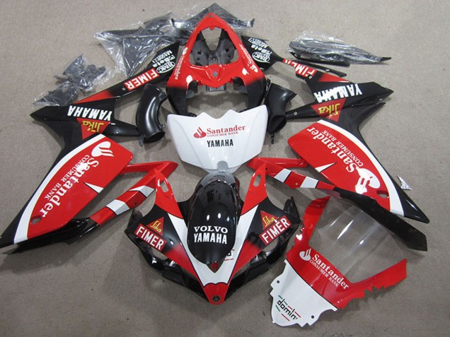 Compra Carenados Moto Yamaha YZF R1 2007-2008 - Rojo Blanco Negro Volvo Santander Fimer