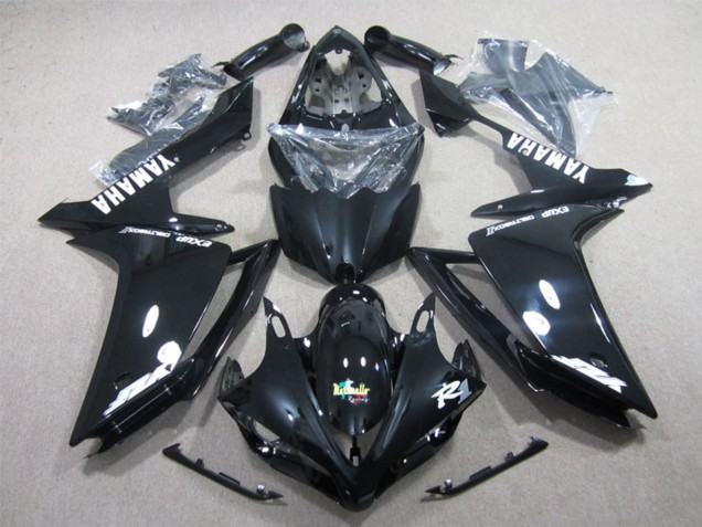 Compra Carenados Moto Yamaha YZF R1 2007-2008 - Negro Brillante Blanco Calcomanía
